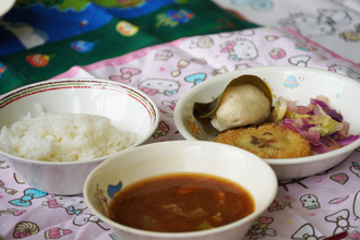 給食の写真