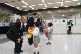 市長、副市長、教育長の写真