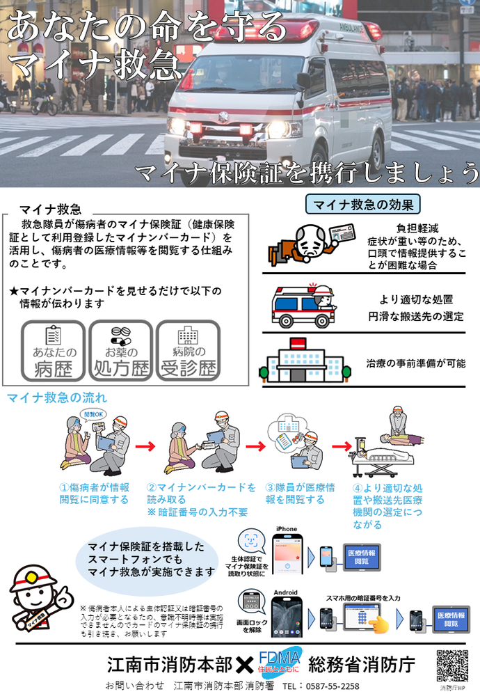 マイナ救急リーフレット