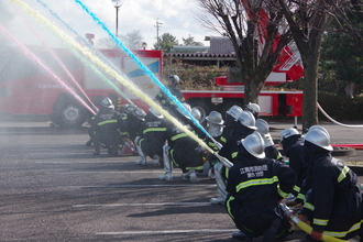 放水の様子（2）